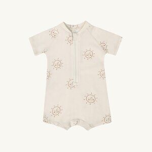 NWT - Quincy Mae cream suns rashguard swim 2-3Y​​